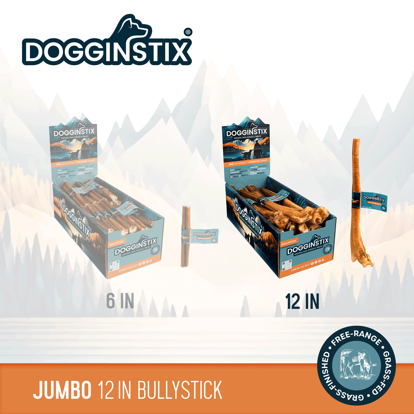 Bully Sticks 12" Jumbo - Case of 25