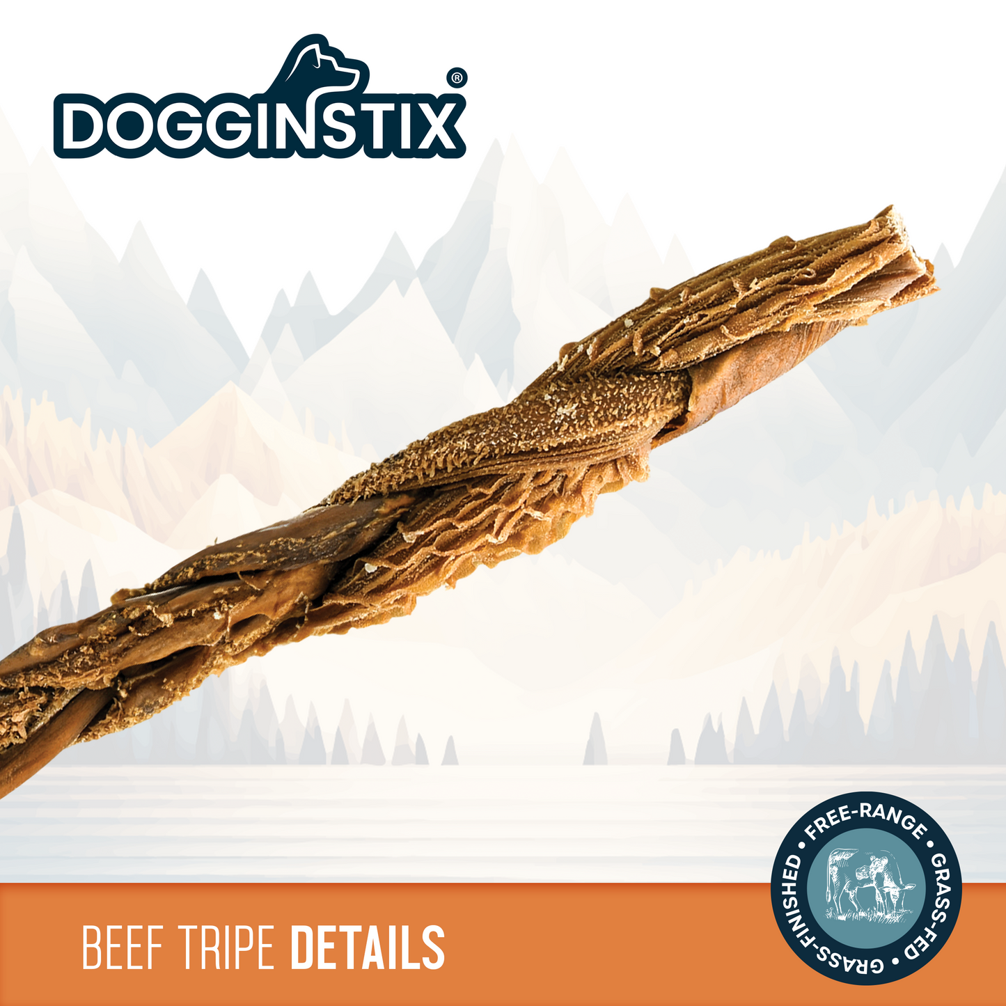 Braided Beef Tripe 6" - Case of 30