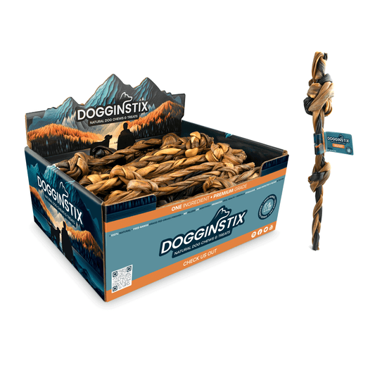 Braided Lamb Collagen Double Knots - Case of 25