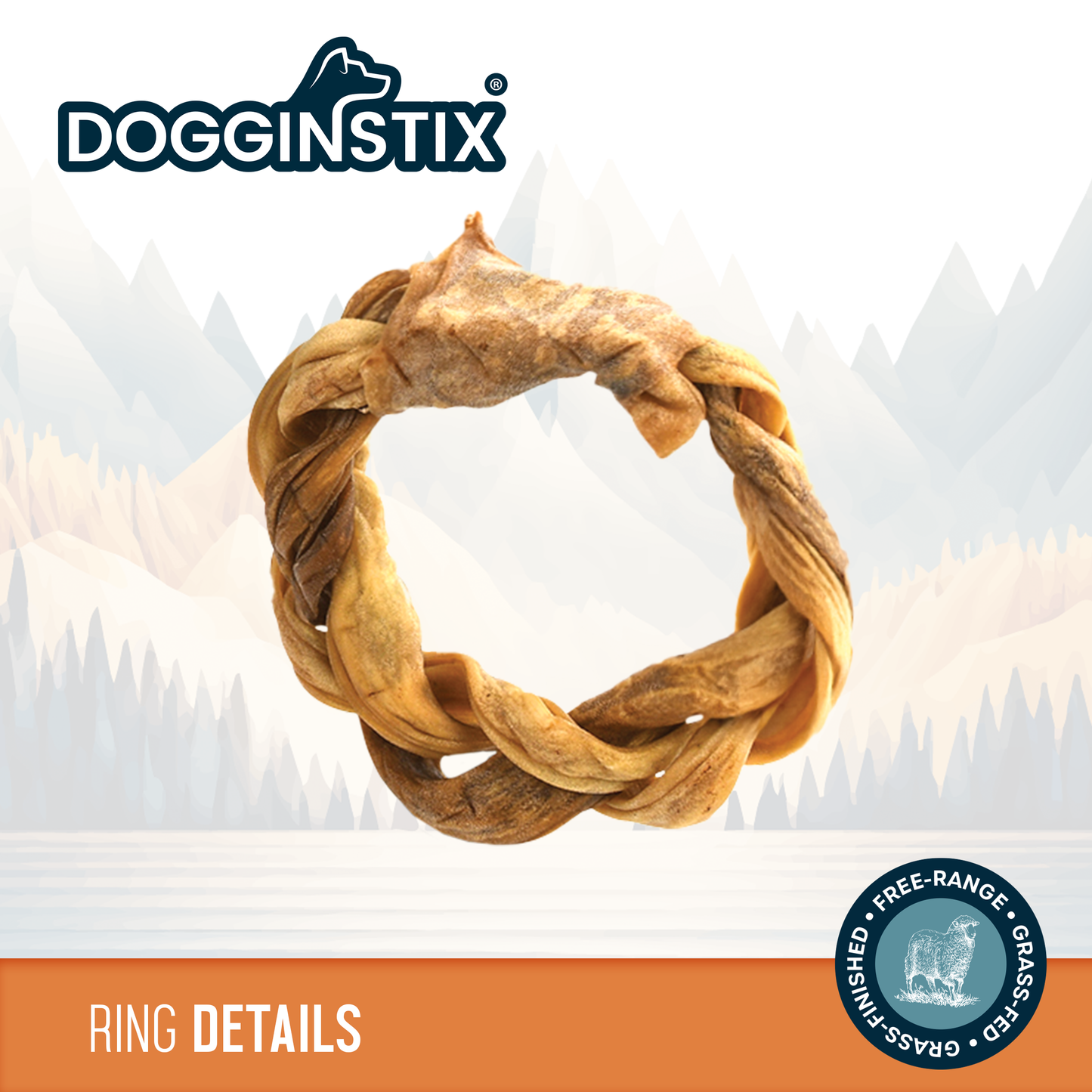 Braided Lamb Collagen Ring - Case of 40