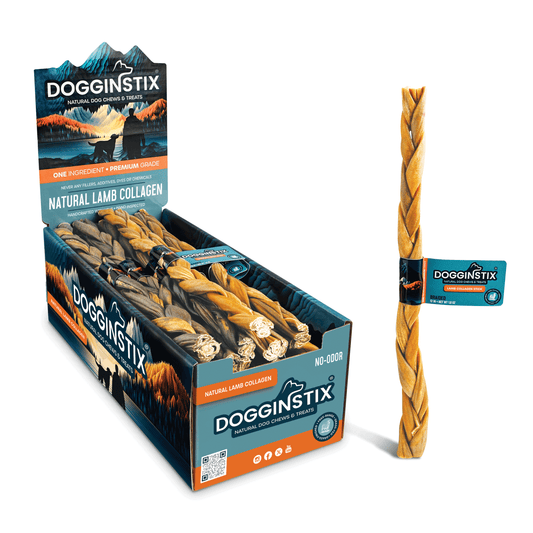 Braided Lamb Collagen 12" - Case of 20