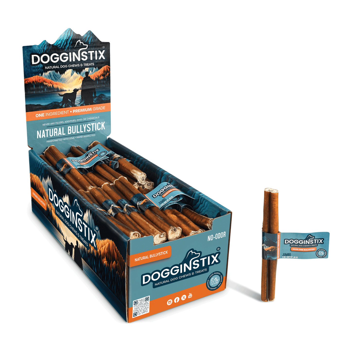 Bully Sticks 6" Jumbo - Case of 75