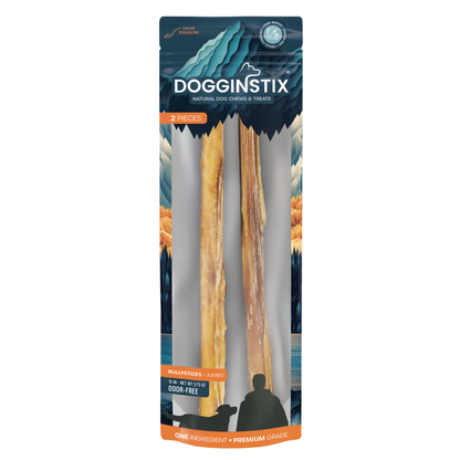 Bully Sticks 12" Jumbo (2 Pack Bag) - Case of 12