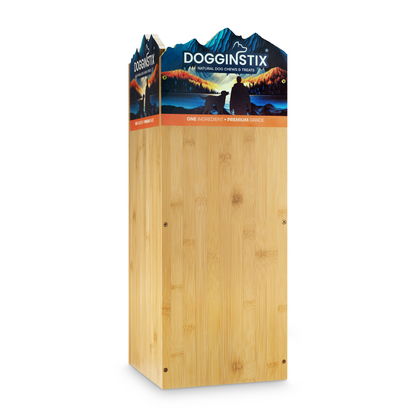 Empty 24" Bamboo Display Box (Fits: Bullysticks 24" Cane, Braided Lamb Collagen 24" & Braided Beef Tripe 24")