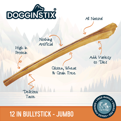 Bully Sticks 12" Jumbo - Case of 25