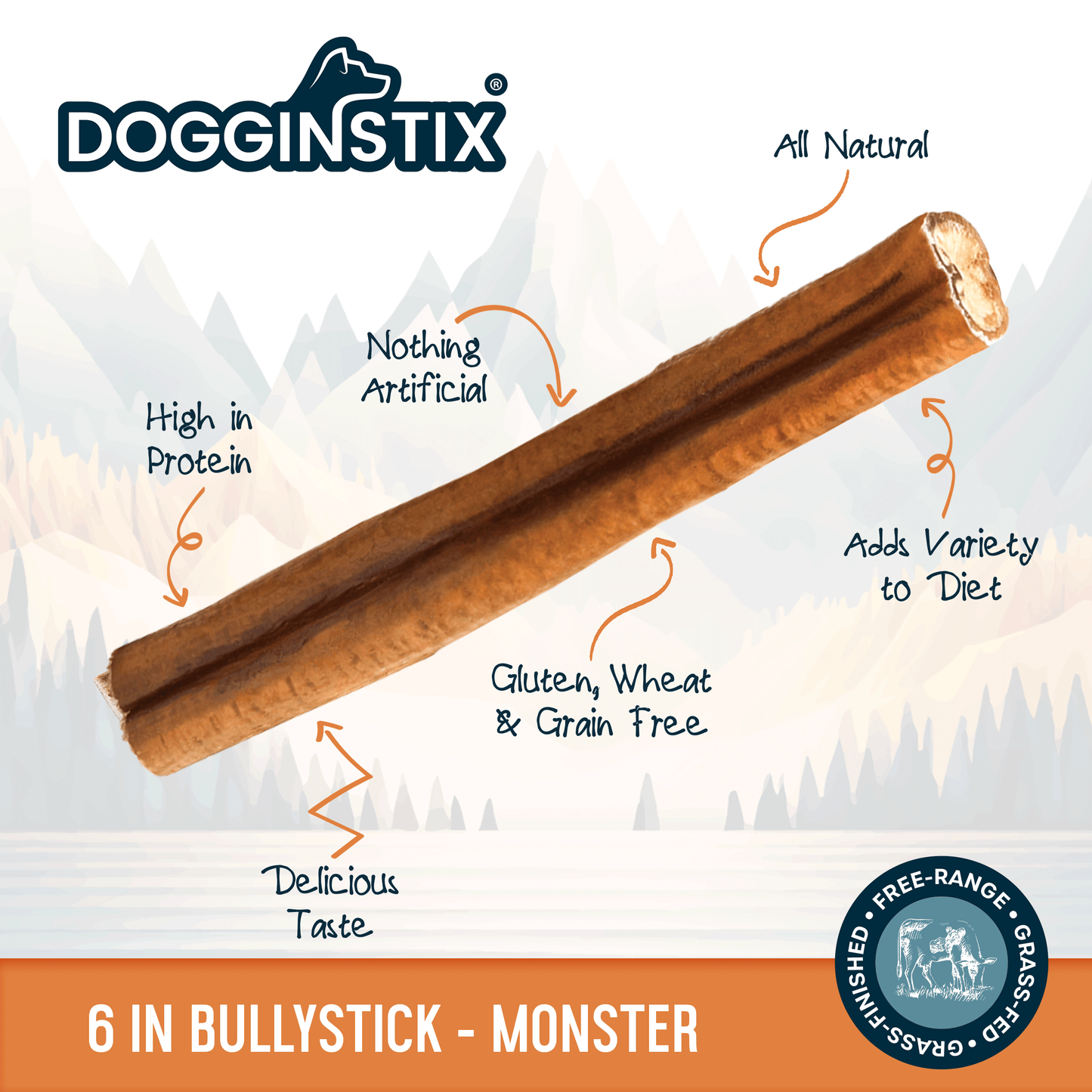 Bully Sticks 6" Monster- Case of 40