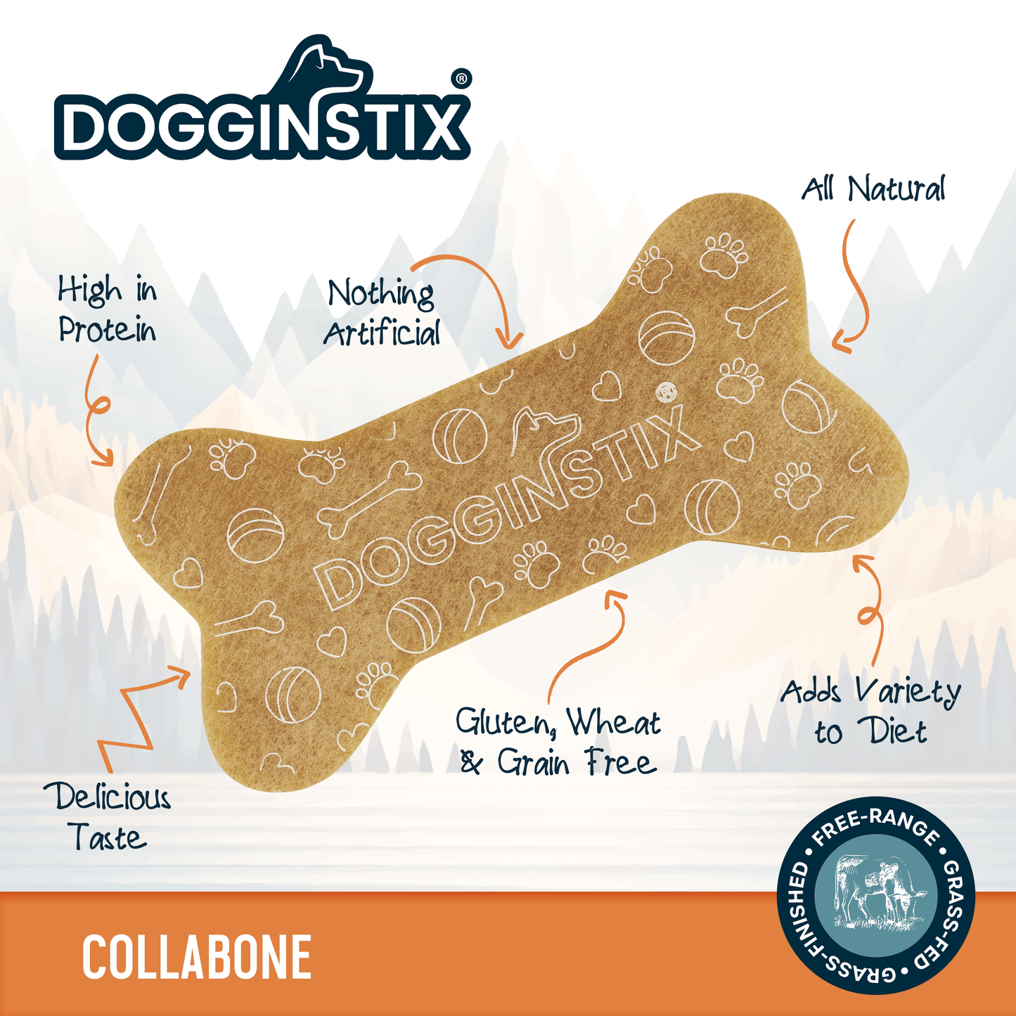 Beef Collagen Collabone  6" - Case of 50