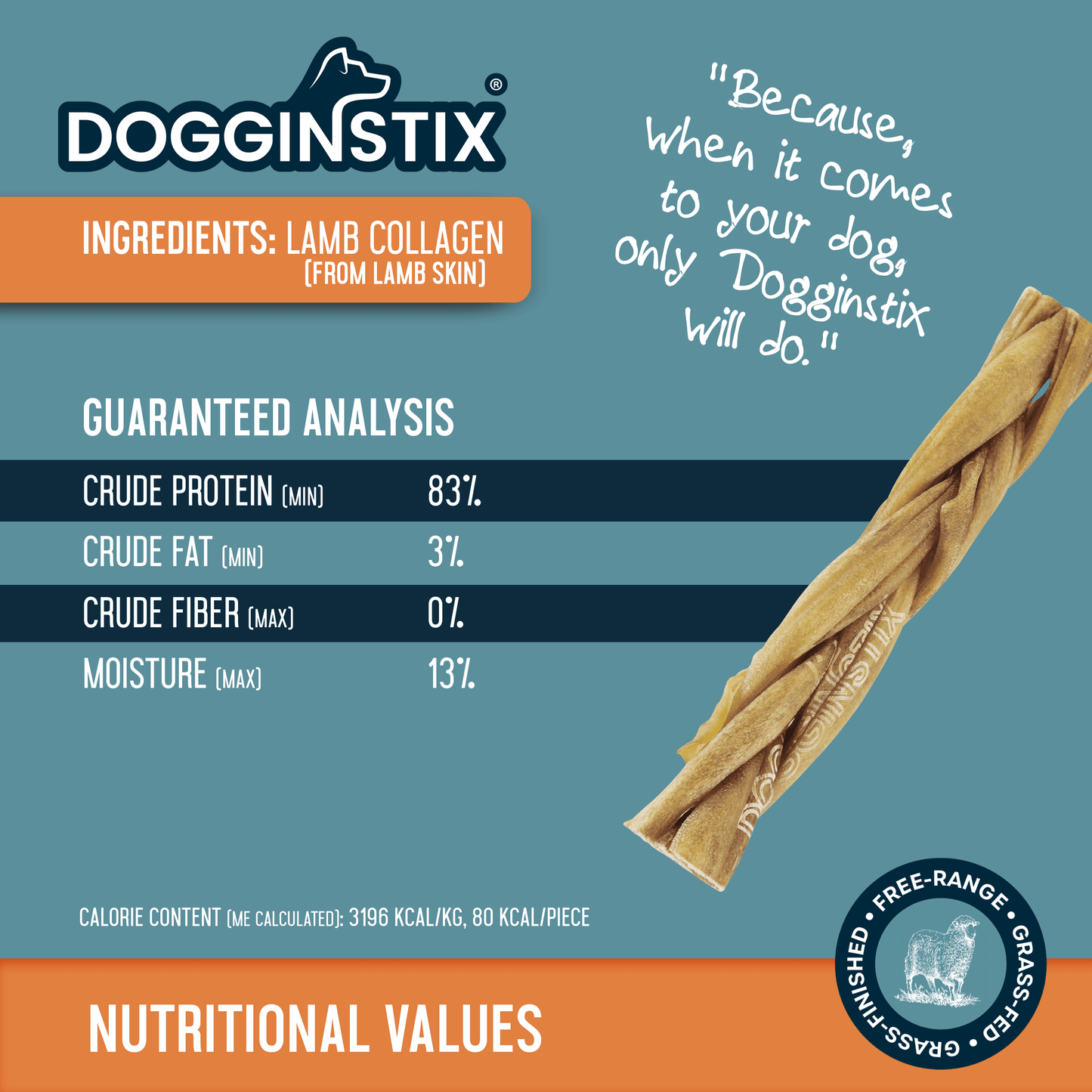 Braided Lamb Collagen 6" (5 Pack Bag) - Case of 12