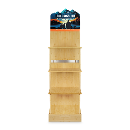 Bamboo Display Rack (Fits: ALL PRODUCTS EXCEPT Bullystick 24" Cane, Braided Lamb Collagen 24" & Braided Beef Tripe 24")