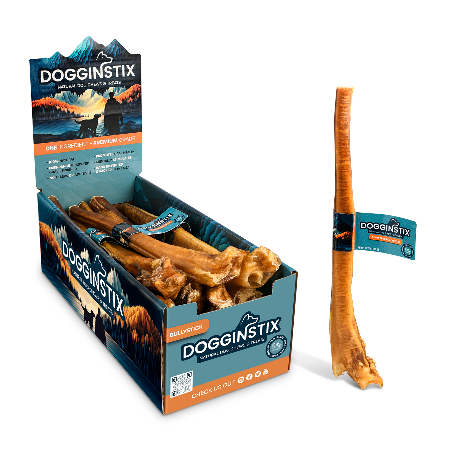 Bully Sticks 12" Jumbo - Case of 25