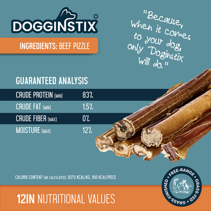 Bully Sticks 12" Jumbo - Case of 25