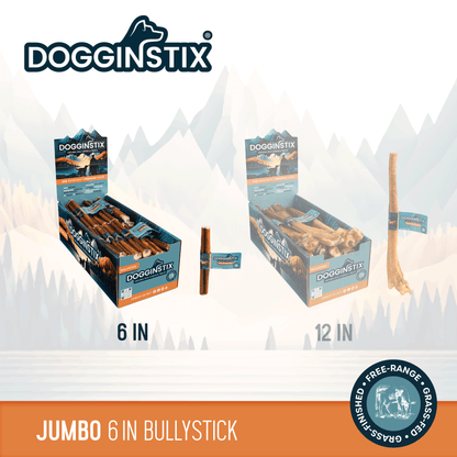 Bully Sticks 6" Jumbo - Case of 75 - Wholesale