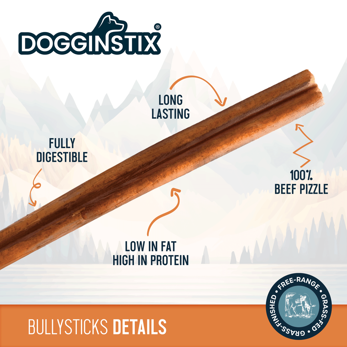 Bully Sticks 12" Standard- Case of 30