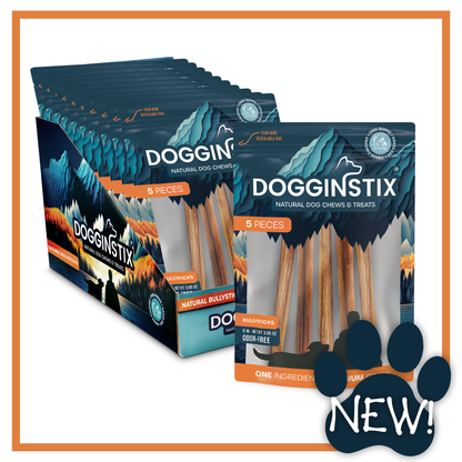 Bully Sticks 6" Standard (5 Pack Bag) - Case of 12